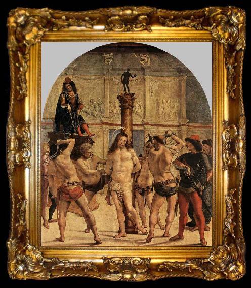 framed  Luca Signorelli The Scourging of Christ, ta009-2